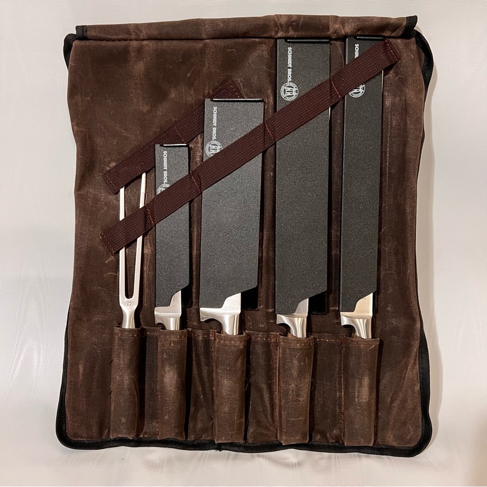 Zebra Wood BBQ 6 Pc Knife Set
